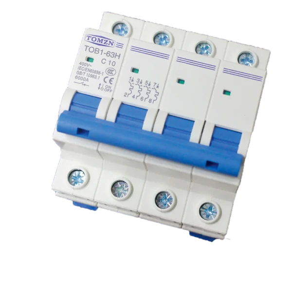Interruptor automático de 4 polos y 10A, 16A, 20A Y 25A