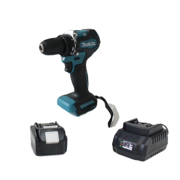 Taladro Percutor Atornillador Makita – Incluye Batería y Cargador