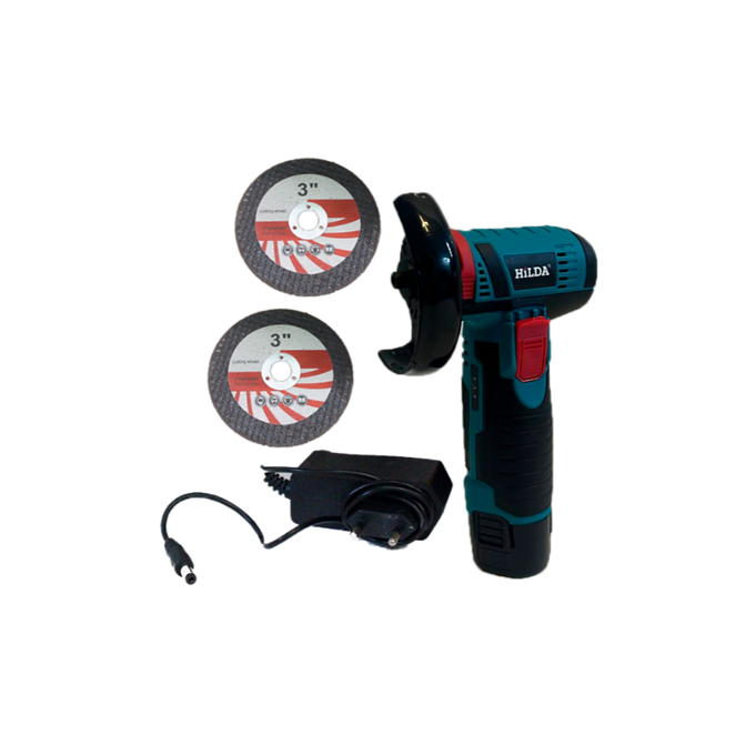 Mini Amoladora + 2 Discos de corte (batería y cargador incluidos)