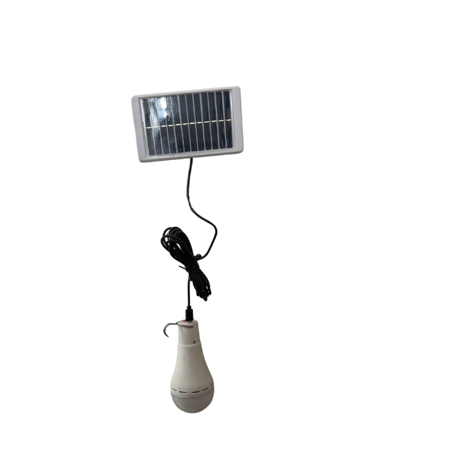 Bombillo LED Recargable 5V con Panel Solar