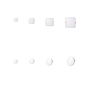 Lámpara LED cuadrada empotrable luz blanca