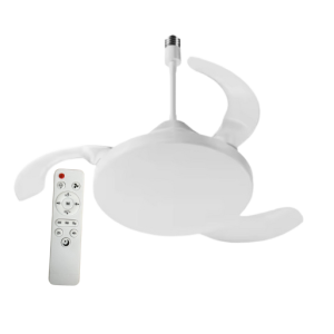 Ventilador de techo con aspas retráctiles y luz LED