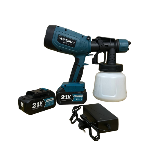 Pistola de Pintura Yofidra con 2 Baterías y Cargador